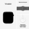 Apple Watch Series 11 GPS + Cellular 46mm Natural Titanium Case with Stone Grey Sport Band - S/M