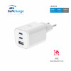 SWISSTEN GaN nabíječka 2xUSB-C 65W+USB-A 30W white