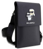 Karl Lagerfeld Saffiano Metal Logo NFT Wallet Bag