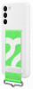 Samsung Silicone Cover with Strap S22+, White