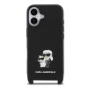 Karl Lagerfeld Saffiano Crossbody iPhone 17 Black