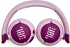 JBL JR320BT bezdrátová stereo sluchátka, Purple