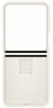 Samsung Silicone Case with Ring Z Flip 5, Cream