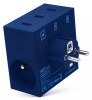 USBEPOWER HIDE Power Hub charger 3USB/2plugs Blue