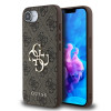 Guess PU 4G Metal Logo kryt pro iPhone 16e, Brown