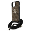 Guess PU 4G Metal Logo Crossbody iPhone 15, Brown