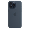 iPhone 15 Pro Max Silicone Case MagSafe Storm Blue