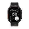 Apple Watch Ultra 3 GPS + Cellular Black Titanium Case with Black Titanium Milanese Loop - Large
