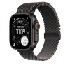 Apple 49mm Black Titanium Milanese Loop - Large