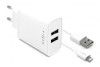 FIXED nabíječ 2xUSB Apple lightning s MFI, White