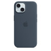 iPhone 15 Silicone Case MagSafe Storm Blue