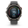 Garmin fenix 8 Pro 47mm, AMOLED, Sapphire, Titanium, Gray/Black Sport Band