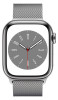 Apple Watch S8 Cell 41mm Silver Steel, Milanese L.