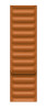 Apple 41mm Golden Brown Leather Link - S/M