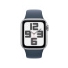 Apple Watch SE 44mm Silver, Blue Sport Band, S/M
