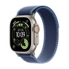 Apple Watch Ultra 3 GPS + Cellular Natural Titanium Case with Blue/Bright Blue Trail Loop - S/M