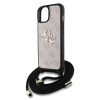 Guess PU 4G Metal Logo Crossbody iPhone 15, Pink