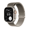 Apple Watch Ultra 3 GPS + Cellular Natural Titanium Case with Natural Titanium Milanese Loop - Large