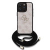 Guess PU 4G Metal L. Crossbody iPhone 16 Pro, Pink