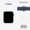 Apple Watch SE Cell 40mm Silver, Blue Sport B, S/M