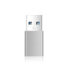 FIXED Link USB-C na USB-A redukce z hliníku, Grey