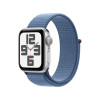 Apple Watch SE 40mm Silver, Blue Sport Loop