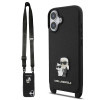 Karl Lagerfeld Saffiano Crossbody iPhone 17 Black