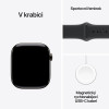Apple Watch Series 11 GPS + Cellular 42mm Slate Titanium Case with Black Sport Band - M/L