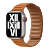 Apple 41mm Golden Brown Leather Link - S/M