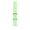 49mm Neon Green Ocean Band Natural Titanium Finish