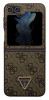 Guess Leather Triangle Case Galaxy Z Flip 5, Brown