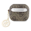 Guess 4G Script PC/PU Charm Case AirPods 3 Brown