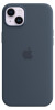 iPhone 14 Plus Silicone Case MagSafe - Storm Blue