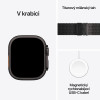 Apple Watch Ultra 3 GPS + Cellular Black Titanium Case with Black Titanium Milanese Loop - Small