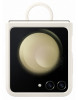 Samsung Silicone Case with Ring Z Flip 5, Cream