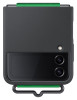 Samsung EF-GF721TB Silicone Cover Strap Flip4,Blac