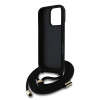Guess PU 4G Metal L. Crossbody iPhone 16 Pro,Black