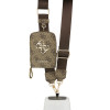 Guess Crossbody Strap 4G Metal Logo + Wallet Brown