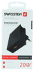 SWISSTEN síťový nabíječ PD 20W, černý