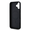 Guess Saffiano Peony MagSafe iPhone 16 Black