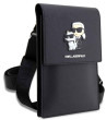 Karl Lagerfeld Saffiano Metal Logo NFT Wallet Bag