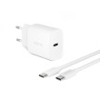 Epico 20W PD Nabíječka USB-C+USB-C kabel Bílá