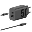 Motorola TurboPower 50W Duo USB-C/A + USB-C kabel