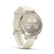 Garmin Lily 2 Active, Lunar Gold/Bone Silicone B.