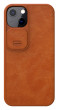 Nillkin Qin Book Pro pouzdro iPhone 13, Brown