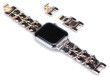 Worryfree Metal&Leather Apple 42/44/45mm,Gold/Blac