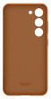 Samsung Leather Case Galaxy S23, Brown