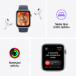 Apple Watch SE Cell 44mm Silver, Blue Sport B, S/M