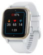Garmin Venu SQ2, Cream Gold/White Silicone Band