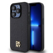 DKNY Repeat Pattern Stack Logo iPhone 15 Pro,Black